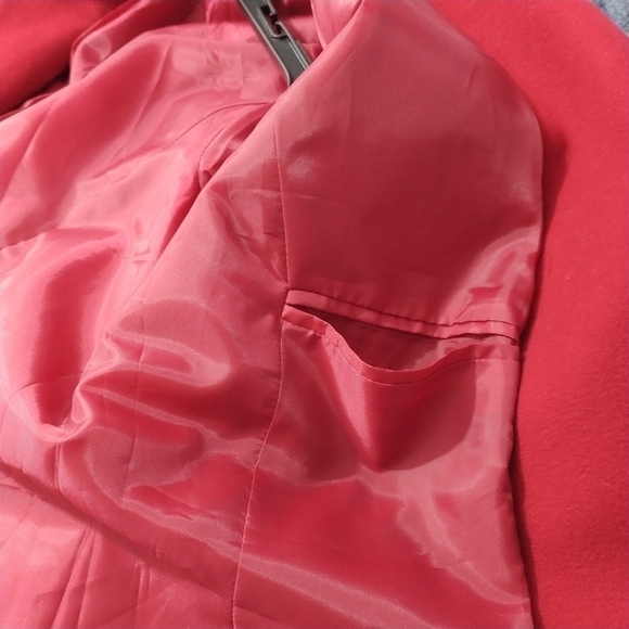Nordstrom Red Wool/CASHMERE Coat Blazer Jacket 12 - Picture 9 of 12